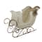 39" Ivory & Gold Sleigh Outdoor Christmas Décor